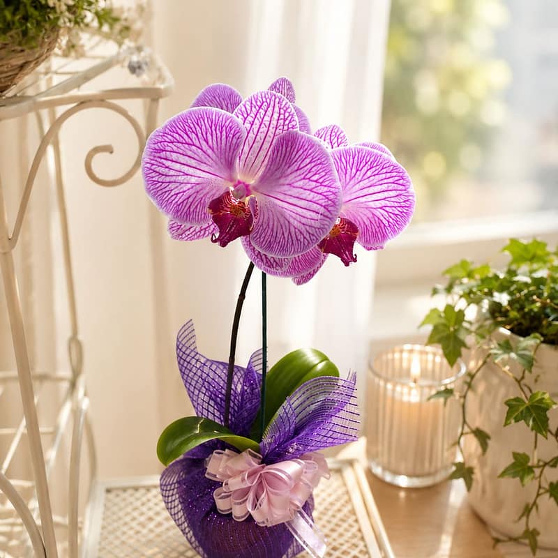 Custom Elegance Orchid Arrangement