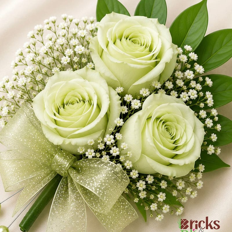 Sage Elegance Corsage Collection