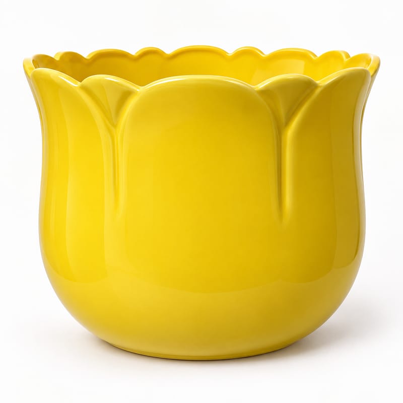 Large Sunflower Ceramic Planter