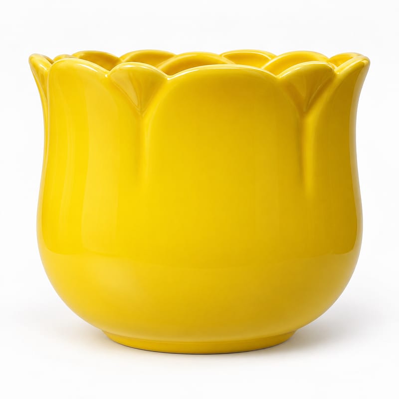 Medium Sunflower Ceramic Planter